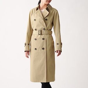 Muji Trench Coat / Tan / Size S